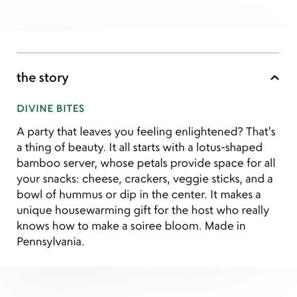 Uncommon Goods Lotus Cheese Platter - Picture 3 of 3